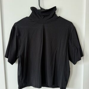 lululemon athletica Black Short Sleeve Turtleneck Top